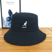 明星同款帽KANGOL袋鼠经典平顶渔夫帽盆帽遮阳帽男女通用防晒帽子 [高品质]袋鼠渔夫-黑色