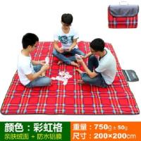 沙漠骆驼户外野餐垫防潮垫户外野炊沙滩帐篷地垫草坪垫子野餐地布 彩虹格 200*200