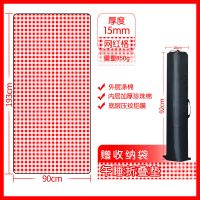 学生宿舍单人寝室防潮垫学校隔潮垫上下铺床垫防潮睡垫吸湿0.9m床 新款涤棉红格加厚15毫米2x0.9