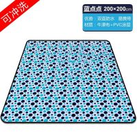户外用品防潮垫3人-4人加厚野餐垫野外野炊帐篷地垫防水草坪垫子 牛津布200*200cm蓝点点
