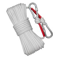 逃生绳钢丝芯家用消防安全绳保险救生应急绳缓降户外攀岩登山绳子 加钢丝50米套装(腰带+8字环)