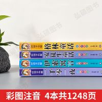 注音格林童话安徒生伊索寓言一千零一夜一二三年级套装必读书7-10 全套4册 加厚 彩图注音版(1-3年级)