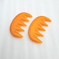 头部头皮按摩器梳子防脱发保健经络刷洗头家用神器卷发梳宽齿大齿 2个按摩梳+穴位图