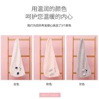干发帽 新款速干 女神可爱 纯棉长发超强吸干发帽 小白熊+小粉兔+小灰熊