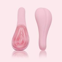 便携王妃梳子女学生韩版高低密齿梳防静电可随身携带按摩气囊tt梳 粉色tt梳+送小梳子