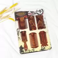[好质量 不刮头皮]多款可选 塑料树脂篦子梳虱子梳去头屑梳子 加厚加大 金色6件套