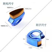 55号粉底刷化妆刷熨斗刷底液散粉扁头刷不卡粉不吃粉美妆刷 熨斗刷两个装