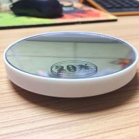 镜子放大20倍 化妆镜5倍10倍15倍放大化妆镜去黑头高清随精细眼 公主白(放大20倍)