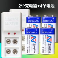 9V9伏镍氢6F22万用表1604G寻线仪话筒探测器锂电池充电电池充电器 2充+4个9V电池【300】