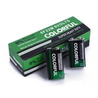 三节原装Colorful万用表电池高效万能表9V电池方形麦克风6F22干电