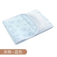 婴儿纯棉护肚围宝宝护肚脐带新生儿肚兜护肚子四季通用春秋腹围 3343-1蓝色 100码[ 建议2岁-5岁]