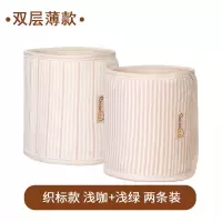 肚兜婴儿护肚围夏纯棉宝宝肚围腹围新生儿护肚脐围护肚子儿童保暖 薄款织标(浅咖+浅绿2条装) 小号60*16cm[0-8个