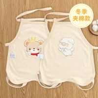 婴儿肚兜纯棉春夏秋冬新生儿连腿肚兜四季通用初生宝宝护肚围夹棉 皇冠鼠+小猪(2条装)夹棉款 S码(建议0-3个月)