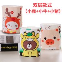 婴儿肚兜纯棉夏季薄款宝宝护肚围护肚脐围兜兜新生儿保暖四季通用 三条双层小鹿小猪小牛