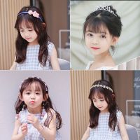 韩国儿童发箍发饰蝴蝶结带齿防滑公主头箍女童发成本小女孩头饰品 佳容四件套