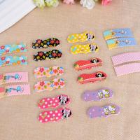 10对装亚克力儿童发饰发夹小女孩bb夹宝宝发卡韩版美丽公主刘海夹 2.一组价爱心+长方形(20个)