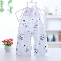 新款宝宝肚兜棉绸新生婴儿纯棉肚兜连体衣服儿童护肚围人造棉夏季 白色小狗 0-7个月