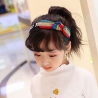 韩国韩版儿童发箍可爱卡子女童头箍发卡公主百搭发饰亲子宝宝头饰 彩色5色兔耳发箍有齿