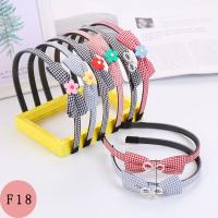 韩版儿童发箍小女孩学生发卡带齿防滑发夹可爱公主蝴蝶结发饰头扣[4月18日发完] 柠檬黄 花朵3个装随机