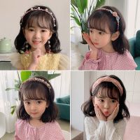儿童发箍发饰公主头饰可爱女学生带齿防滑宝宝发卡小女孩头箍饰品 1#四件套A