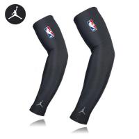 篮球护臂长款护肘护腕欧文詹姆斯运动护具骑行防晒跑步手臂袖套男 黑色飞人 NBA联名 M两只送发带手环【80-110斤】