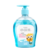 小浣熊儿童洗手液清晰柠檬味便捷家用按压式瓶装芦荟清洁洗护手液 山茶花