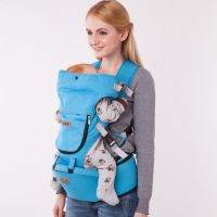 多功能婴儿腰凳背带四季通用抱娃神器背带前抱式坐单凳母婴用品 宝石蓝