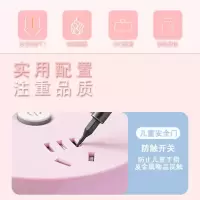 多功能usb插座面板多孔可爱插板带线插排线板宿舍女学生排插家用 蓝胖子(四个国标孔+两个USB孔) 线长2.8m