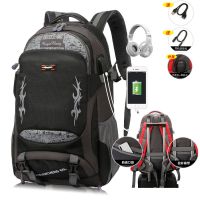 防水男女旅行双肩包耐磨大容量旅游背包书包电脑包户外登山包 5929升级版黑色