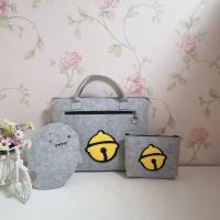 联想苹果笔记本电脑包女14男15.6英寸手提16.1华为华硕13.3内胆包 灰色铃铛+电源包+鼠标垫 15寸