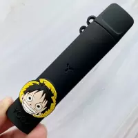 丫ooz保护套柚子一代二代通用硅胶套送挂绳yooz软硅胶保护壳皮套 柚子 黑色路飞硅胶套