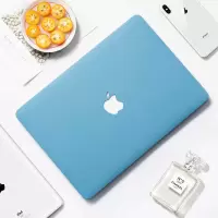 适用苹果电脑保护壳macbookair13笔记本15macbookpro13.3寸外壳 天青蓝+透明键盘膜 请一定对好型