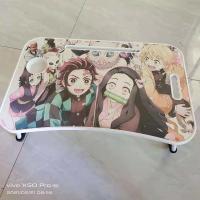 床上书桌可折叠电脑桌宿舍神器懒人桌学生专用书桌小桌子儿童餐桌 萝莉之家+卡槽+杯托+抽屉