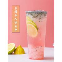 原味椰果珍珠奶茶店专用原材料商用500g椰果粒果冻甜品水果捞配料 1kg袋装