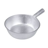 铝瓢老式加厚圆形平底水漂水瓢家用厨房水舀子汤勺纯铝舀饲料瓜锑 铝瓢一重(大)