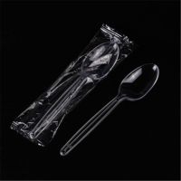 冰粉碗一次性勺子长勺子塑料小勺子外卖奶茶甜品冰淇淋沙冰勺批发 独立包装DS大冰羹透明款100只