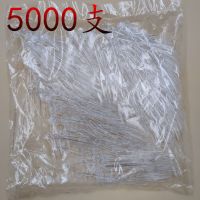 一次性透明塑料小吃叉子 彩色ok果叉批发 创意可爱沙拉月饼叉 透明5000支
