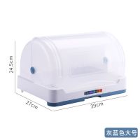 家用创意杯架调料瓶收纳架厨房置物架加厚防尘茶杯收纳架奶瓶架 蓝色大号