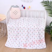 新生儿抱被宝宝浴巾纯棉儿童浴巾成人纱布盖毯婴儿洗澡巾毛巾被子 6层-胡萝卜 120X150 儿童款