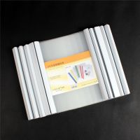 加厚抽杆夹2.5cm大号拉杆夹文件夹大容量可夹230张试卷书本资料夹 2.5cm/可夹230张/白色 40个装