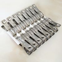 防风夹子不锈钢夹衣服小夹子特大号棉被夹衣架晾衣夹晒被子大夹子 小号16个