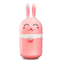 手动榨汁器榨汁机手动手压炸汁机榨汁杯果汁机手动橙子榨汁机家用 小兔榨汁机粉色