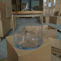 无铅玻璃罐直筒带盖玻璃酱菜缸透明咸菜坛子泡菜坛腌菜缸超市专用 10升木盖密封罐