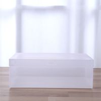 加厚鞋盒收纳盒透明翻盖式鞋子塑料鞋箱鞋柜鞋收纳盒子简易鞋架 PVC 70丝加厚 女士鞋盒 13个装[实发13个]
