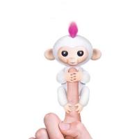 幻彩指尖趣味手指猴智能玩具宠物猴子机器人电子3-6岁儿童礼物 互动充电款 红色