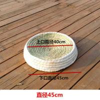 鸡下蛋窝稻草编窝元宝窝兔子窝猫窝四季通用家用户外大号草盆鸡舍 直径45cm