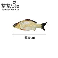 逗猫棒猫玩具鱼仿真自嗨猫薄荷猫猫磨牙小猫猫咪用品激光逗猫玩具 鲫鱼 特大号[长60厘米]