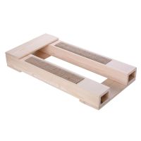 精品实木配猫神器矮脚猫配种公借配木架踏板工具辅助增高配猫架 麻绳猫抓板两用款(四道精磨)