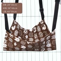 猫咪吊床猫咪挂式吊床猫吊床猫垫子猫笼子吊床观景猫床猫咪用品 吊床-咖啡色 M