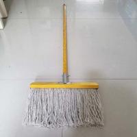 木杆拖把老式家用普通拖布工厂物业大号墩布棉线宽头耐用拖把 2把双排线50